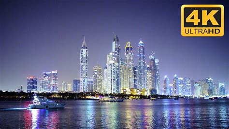 Dubai Nights Cityscape 4k Wallpapers