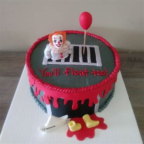 Pennywise Cake Scary Cakes Easy Halloween Party Food Birthday Party Cake