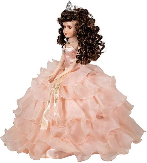 18 Quinceanera Doll With Ruffled Dress Etsy