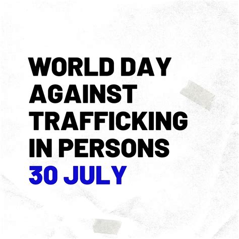 Joint Statement For World Day Against Trafficking In Persons — Home