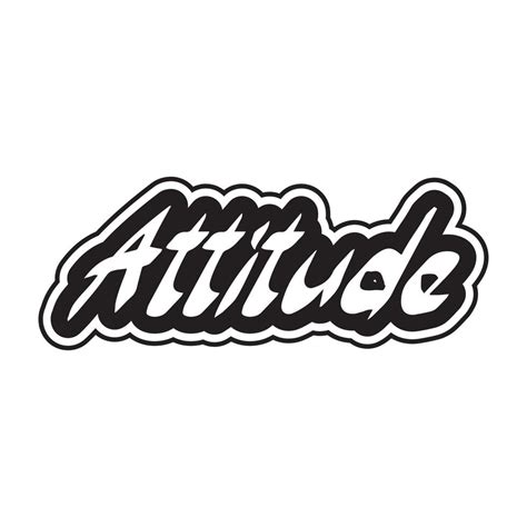 Attitude Motivational And Inspirational Lettering Text Typography T