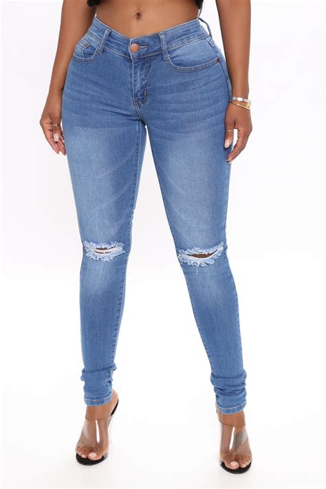 Averie Mid Rise Skinny Jeans Medium Wash Fashion Nova Jeans Fashion Nova
