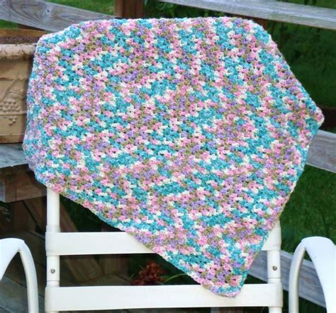 Easy Crochet Pattern Shell Look Baby Blanket Finish