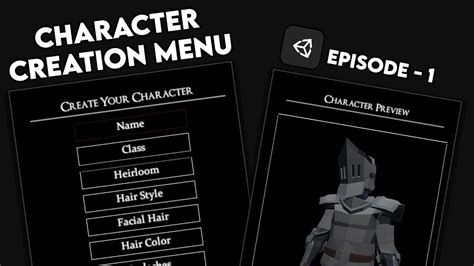 Create A Character Creation Screen In Unity Ep 1 Character Preview