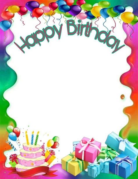 Border Template Birthday 2 Reliable Sources To Learn About Border