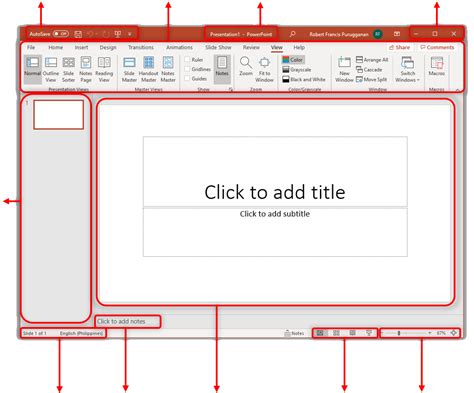 Parts Of A Powerpoint Window