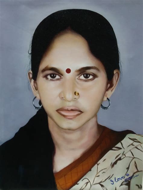 Portrait Of A Typical Indian Lady