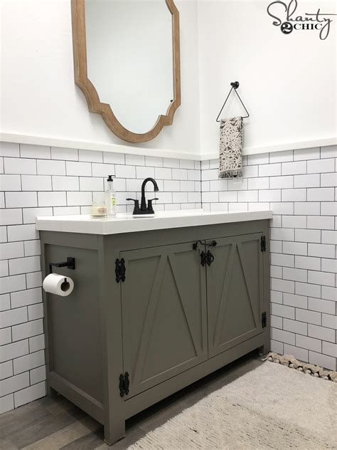 Diy Modern Farmhouse Bathroom Vanity Shanty 2 Chic