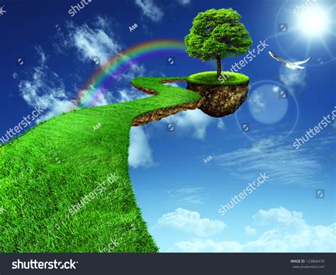 Fantasy Land Abstract Natural Backgrounds Your Stock Photo 123866479