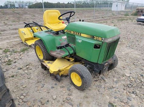 John Deere 318 Garden Tractor Mower And Tiller Yorkton Auction Centre