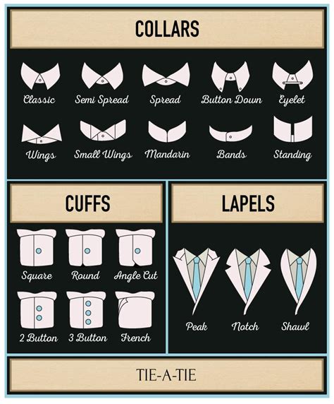 Collars And Cuff Styles For Mens Dress Shirts Tie A