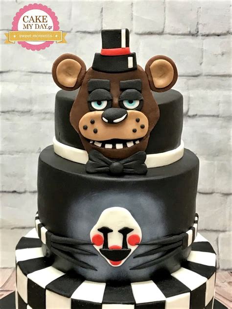 Five Nights At Freddy S Round Cake Topper Icing Frosting Fast Usa My Xxx Hot Girl