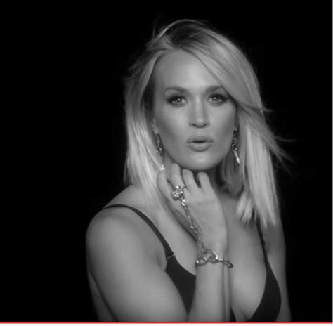 Carrie Underwood Showing Some Rare Cleavage In Her Newest Music Video Dirty Laundry Famous