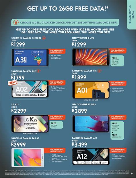 Cell C Specials 28 April 31 May 2021