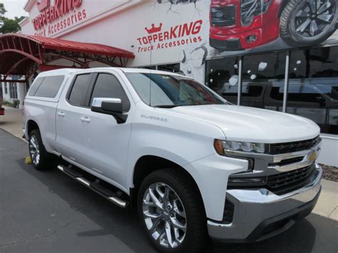 2020 White Chevy Silverado Leer 100xl Topperking Topperking