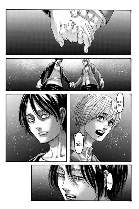 In 2021 Eren And Armin Aot Manga Attack On Titan Manga Panels