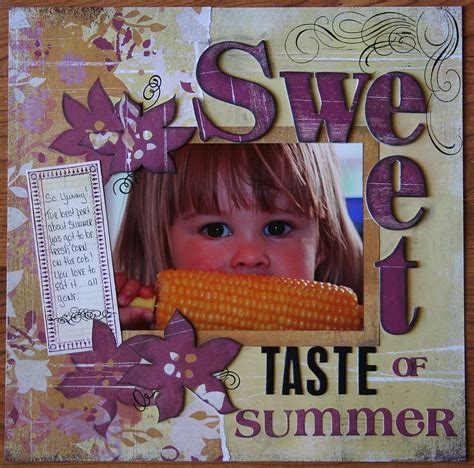Sweet Taste Of Summer Scrapbook Com Scrapbooking Ideas Scrapbook Layouts Summer Scrapbook