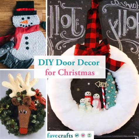 26 DIY Door Decorations for Christmas  Diy christmas door decorations