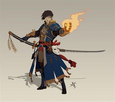 Art Wandering Samurai Dnd Character Sketches Fantasy Character