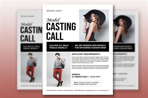 Casting Call Flyer V01 Flyer Templates Creative Market
