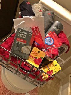 Red Gift Basket Ideas For Boyfriend Bmp Front