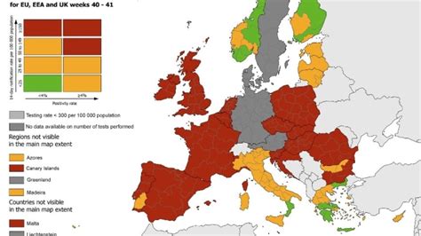 The maps are based on data reported by eu member states to the european surveillance system (tessy) database by 23:59 every tuesday. Mehr als die Hälfte der EU rot
