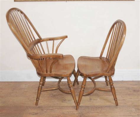 Set Windsor Kitchen Chairs Farmhouse Dining Chair