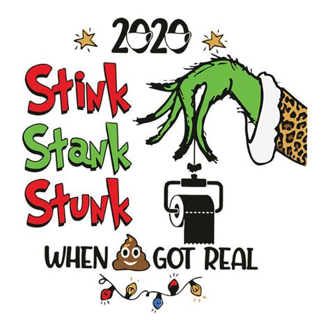 2020 Stink Stank Stunk Svg Grinch Hand Christmas 2020 Svg Etsy