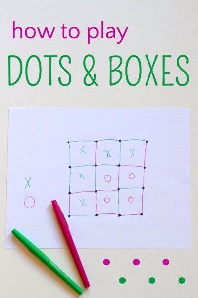 ◮ played on a rectangular grid with m rows, each containing n dots. On the Go Boredom Buster Game: Dots and Boxes | Learning ...