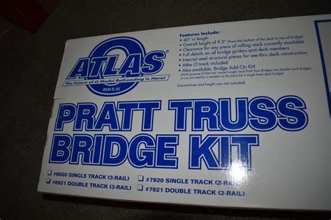 Atlas O 6921 Double Track Pratt Truss Bridge Kit 3 Rail Ebay