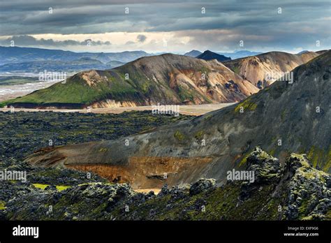 Landmannalaugar Highlands Of Iceland Stock Photo Alamy
