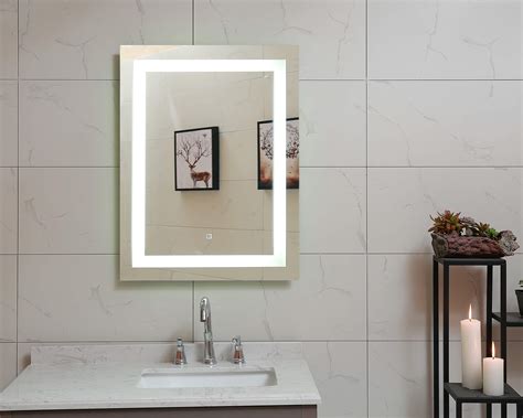 Galleon 24x36 Inch Led Lighted Bathroom Mirror With Dimmable Touch