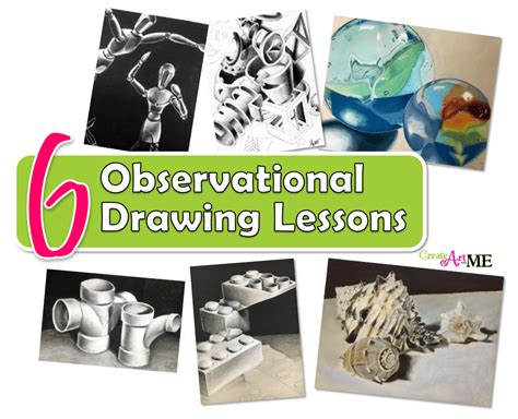 6 Observational Drawing Skills Art Lessons Create Art With Me