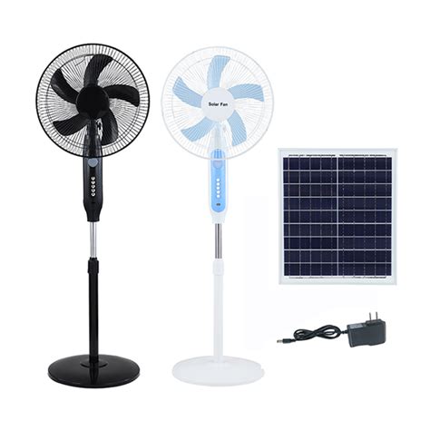 12v Solar Power Fan 3 Speed 16 Inch Rechargeable Litel Technology