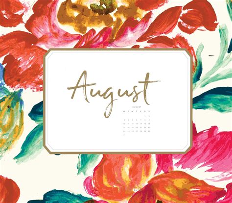 Watercolor August 2020 Iphone Wallpaper December Calendar 2019