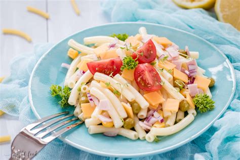 Makkaroni Salat mit Käse Mac n Cheese Nudelsalat Joyful Food