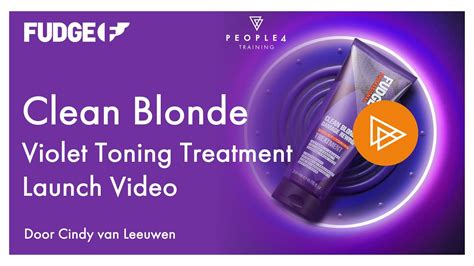 Fudge Clean Blonde Violet Toning Treatment Launch Video Youtube