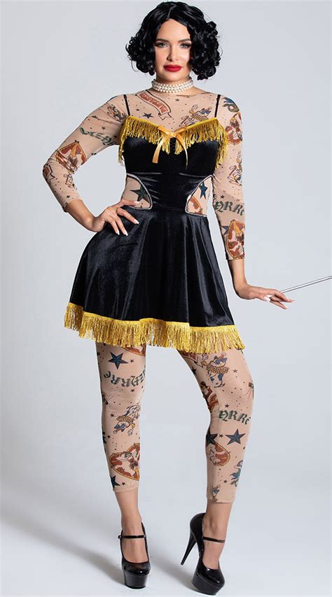 The Amazing Tattooed Lady Costume Tattoo Lady Circus Costume