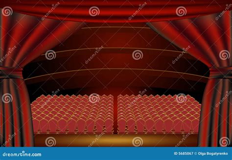 Theater Stage Audience Stock Vector Illustration Of Audience 5685067