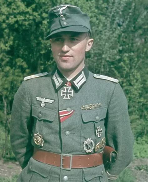 Color Wwii Photo German Soldier Portrait World War Two Wehrmacht Ww2