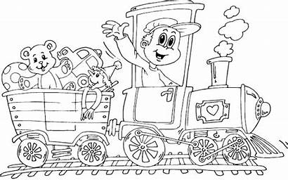 Train Toys Coloring Pages Boy Printable