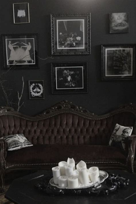 This style is not for the faint of heart— it is all about making a statement. 50 Gothic Designed Living Rooms and decorating ideas * Unique Intuitions | Dark living rooms ...