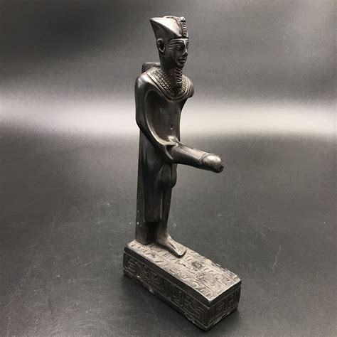 Min Statue 11 Inches Tall In Black Polystone Made In Egypt Omen