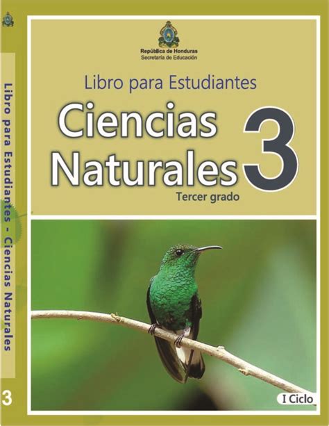 Ciencias Naturales Tercer Grado 【2024】 Libros De Honduras