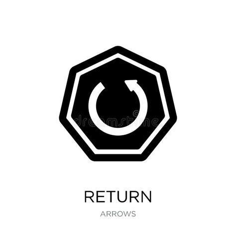 Return Icon In Trendy Design Style Return Icon Isolated On White