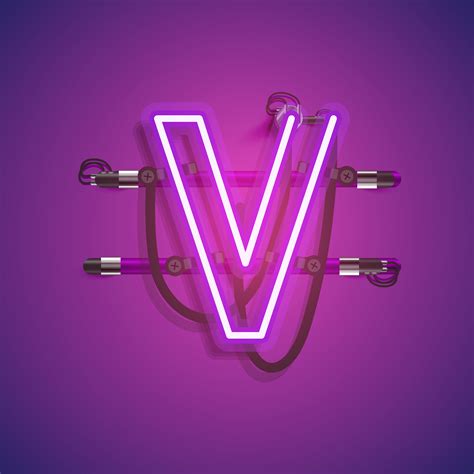 Realistic Neon Character With Wires And Console Vector Illustration