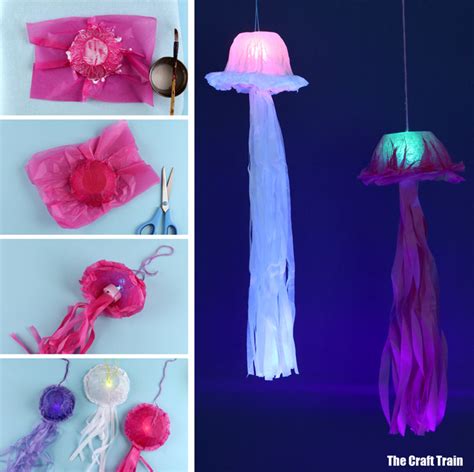 Tissue Paper Jellyfish Craft The Craft Train