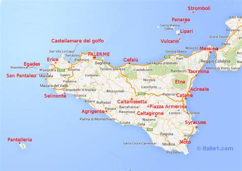 Carte De La Sicile