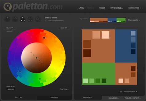 Paletton Color Picker Get Close With The Wheel Then Fine Tune To