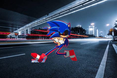 Sonic Exe Running From The Police By Shadowxcode On Deviantart